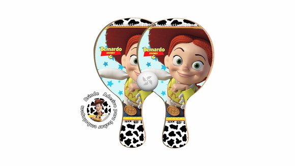 Kit Raquete de Ping Pong - Toy Story Jessie