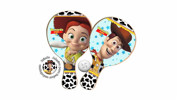 Kit Raquete de Ping Pong - Toy Story