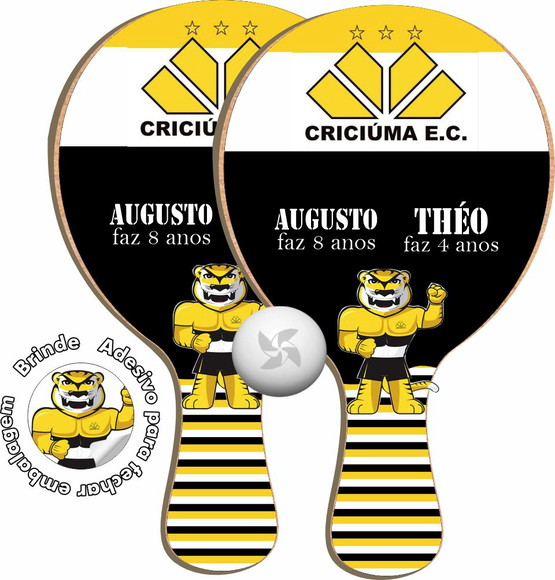 Kit Raquete de Ping Pong - Time Criciúma
