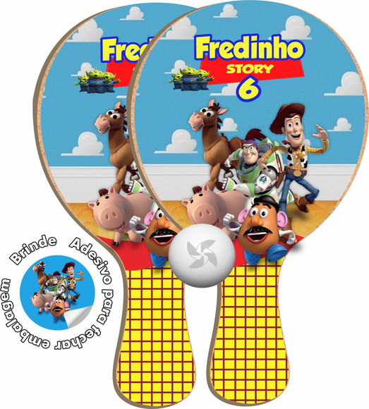 Kit Raquete de Ping Pong - Toy Story