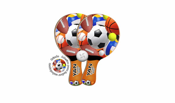 Kit Raquetes Ping Pong Bolas Esportes