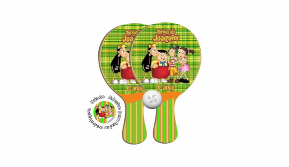 Kit Raquetes Ping Pong Turma do Chaves