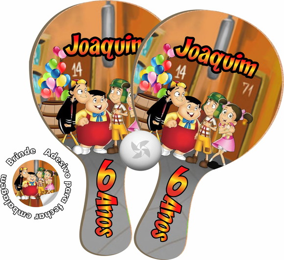 Raquetes Ping Pong Lembrança Chaves