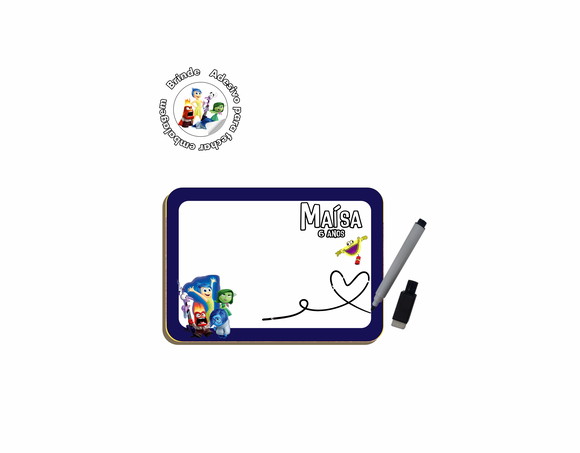 Lembrancinha Kit Lousa m Divertida Mente 2