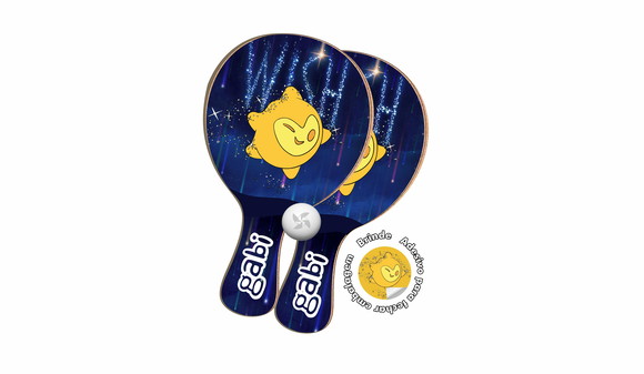 Kit Raquetes Ping Pong - Filme Wish Estrela