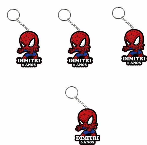 Chaveiro Homem Aranha Baby em mdf Colorido