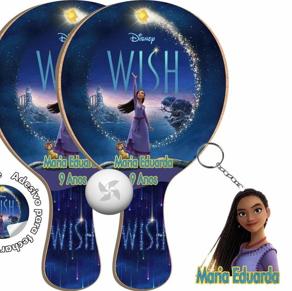Kit Chaveiros e Raquetes Wish: o Poder dos Desejos