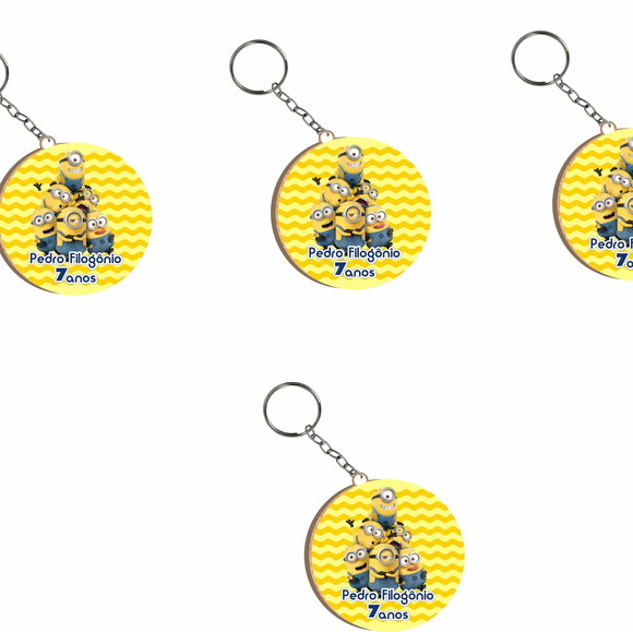 Chaveiro de Lembrança Colorido Minions