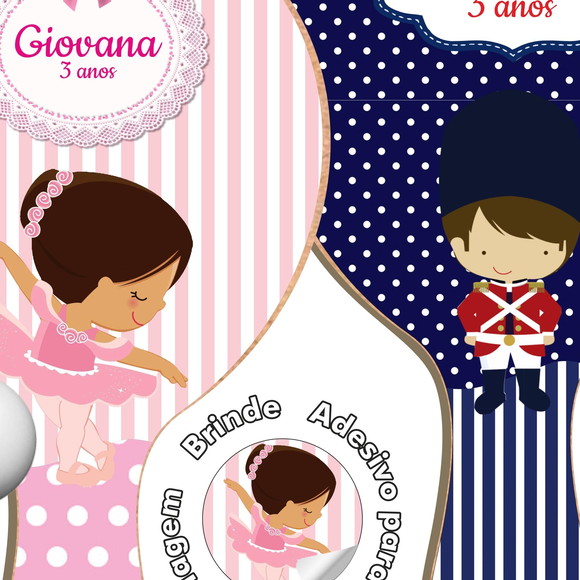 Kit Raquetes Ping Pong - Bailarina Soldadinho