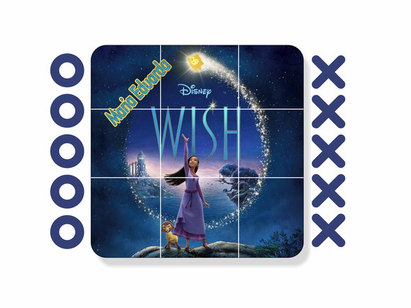 Jogo da Velha Personalizado Filme Wish: o Poder dos Desejos