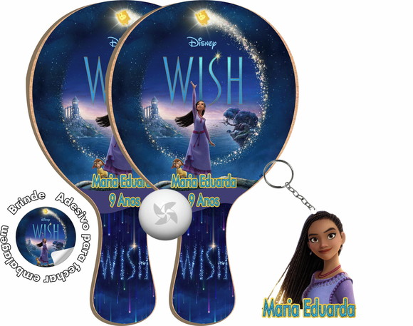 Kit Chaveiros e Raquetes Wish: o Poder dos Desejos