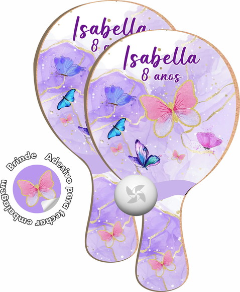 Kit Raquetes Ping Pong Borboleta