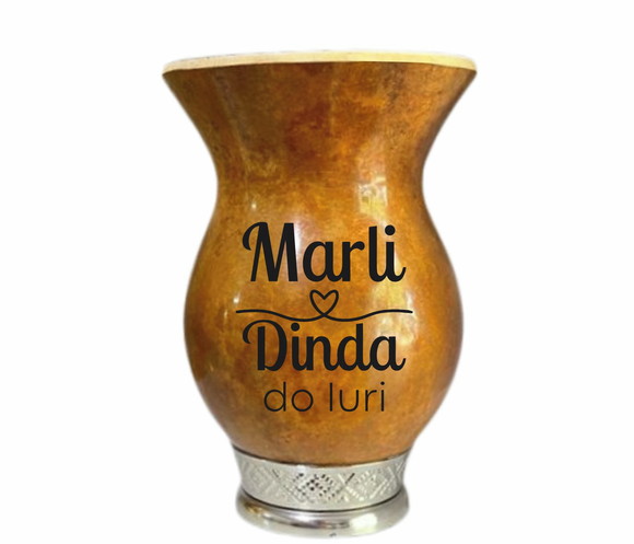 Cuia Chimarrão Personalizada Dinda Padrinhos
