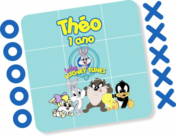 Jogo da Velha Personalizado Looney Tunes