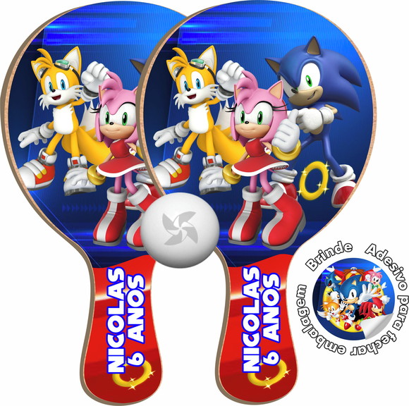 Kit Raquetes Ping Pong Sonic