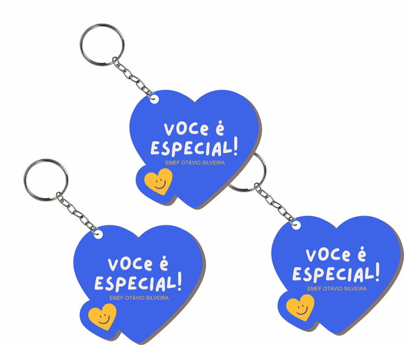 Chaveiro de Lembrança em mdf Colorido