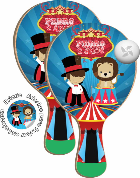 Kit Raquetes Ping Pong Circo