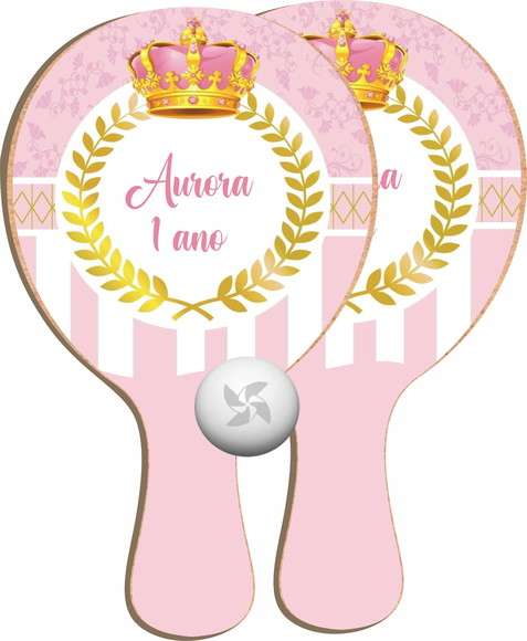 Kit Raquetes Ping Pong Realeza Menina