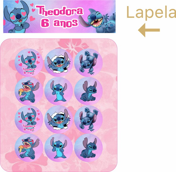 Jogo da Memória Lilo & Stitch em mdf