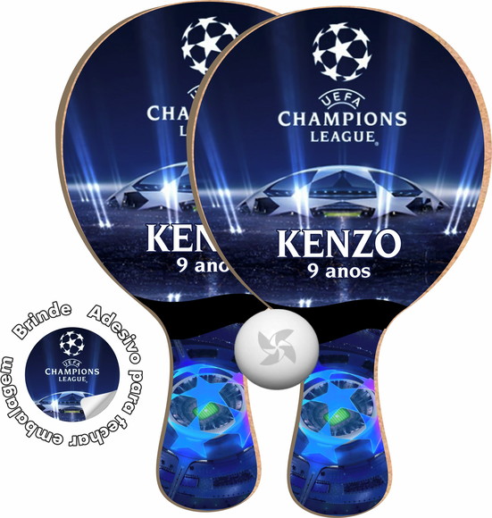 Kit Raquetes Ping Pong - Champions