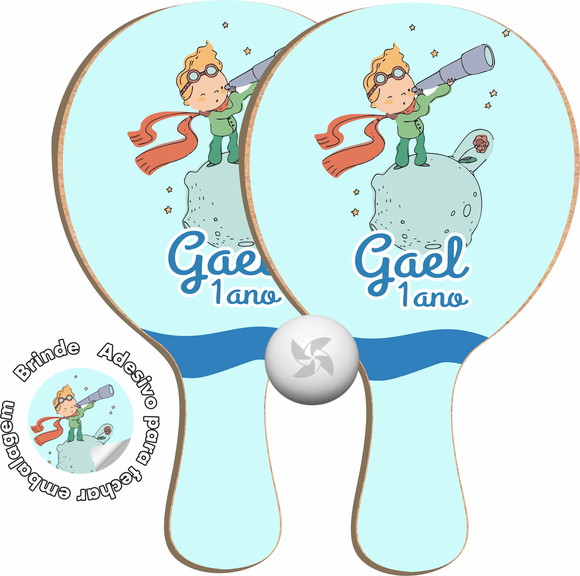 Kit Raquetes Ping Pong - Pequeno Príncipe