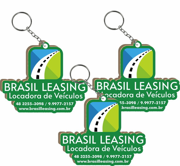 Chaveiro de Lembrança Colorido Logo Empresa