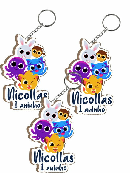 Chaveiro Lembrança Bolo Fofo Personalizado