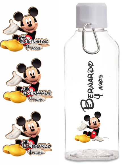 Lembrancinha no Tema Garrafa e Imã de Geladeira Mickey