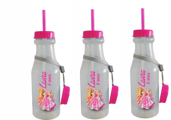 Garrafinha Retro Personalizada Barbie