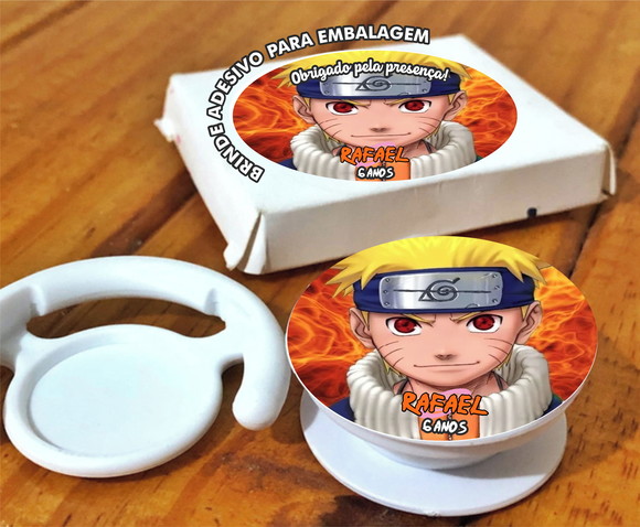 Pop Socket Suporte de Celular Personalizado Naruto