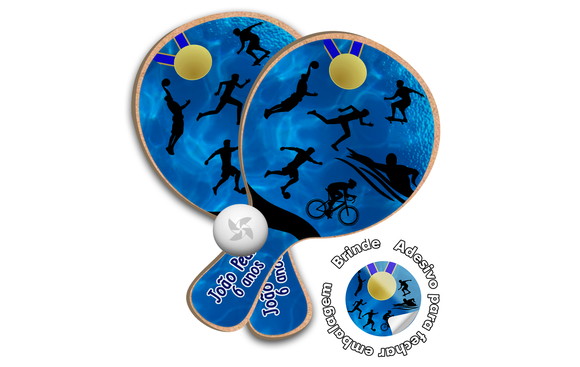 Kit Raquetes Ping Pong Esportes Natação