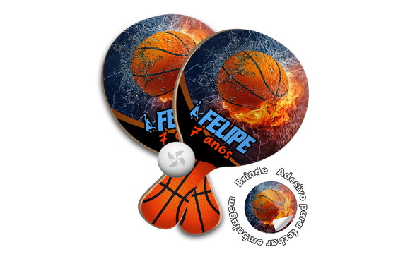 Kit Raquetes Ping Pong - Basquete Bolas Esportes