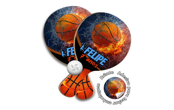 Kit Raquetes Ping Pong - Basquete Bolas Esporte