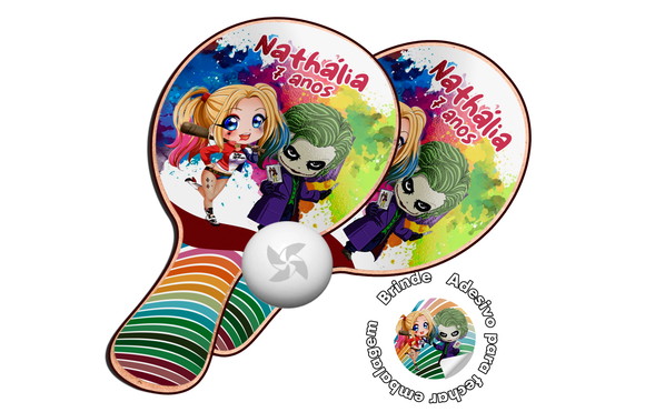Kit Raquetes Ping Pong - Alerquina e Coringa