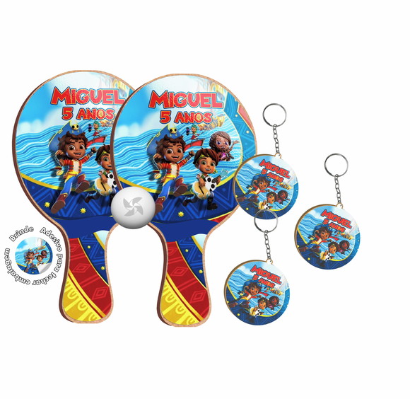 Kit Chaveiros e Raquetes Ping Pong - Santiago dos Mares