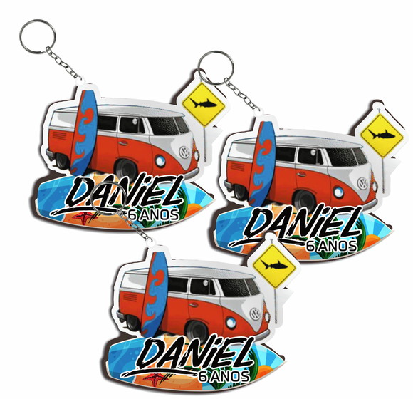 Chaveiro de Lembrança Infantil Surf