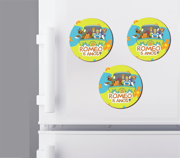 Imã de Geladeira Scooby-doo