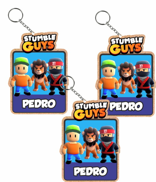 Chaveiro de Lembrança Infantil Stumble Guys