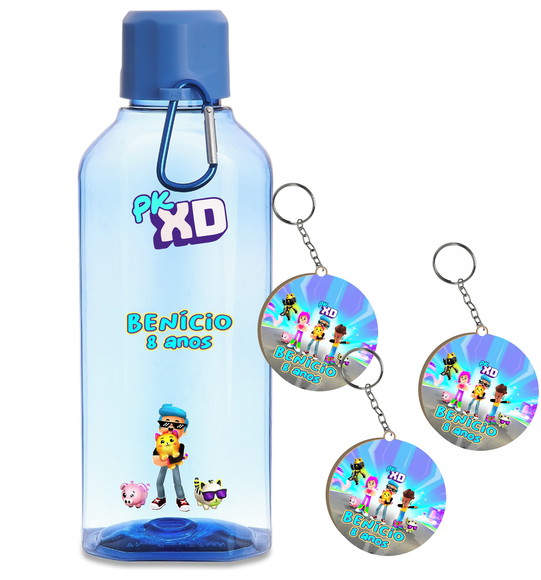 Lembrancinha no Tema Squeezes e Chaveiros - Pkxd