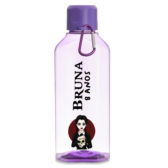 Garrafa de Água Personalizada Wandinha Addams
