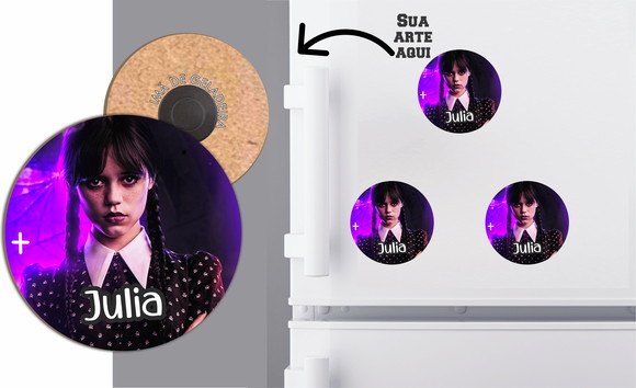 Lembrancinha Imã Wandinha Personalizado