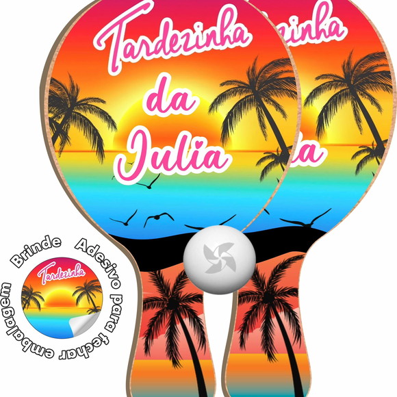 Raquete de Ping Pong Personalizada Tardezinha