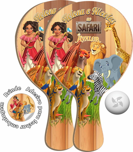 Kit Raquetes Ping Pong Safari