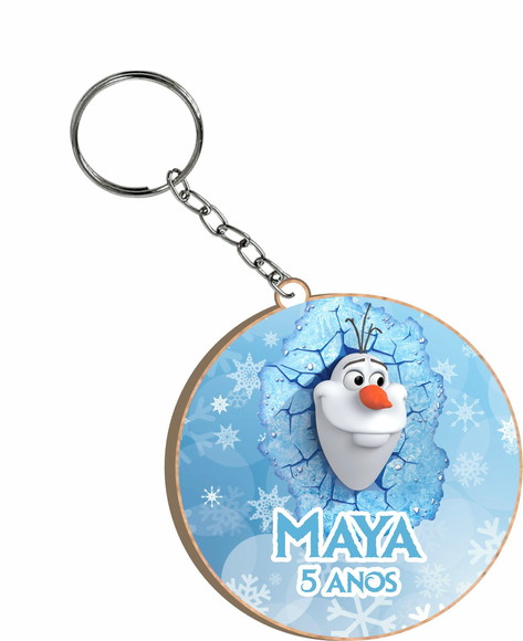 Chaveiro de Lembrança Colorido Frozen Olaf