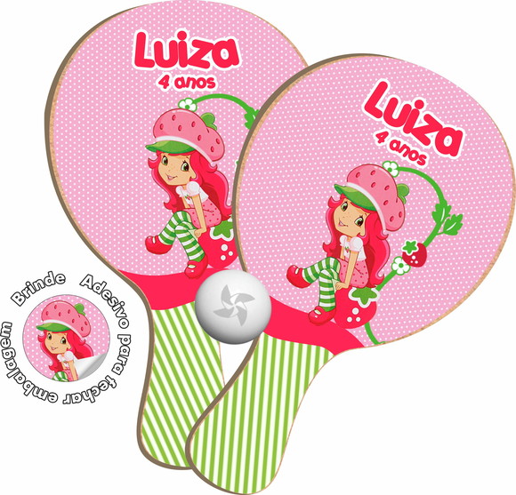 Kit Raquetes Ping Pong - Moranguinho