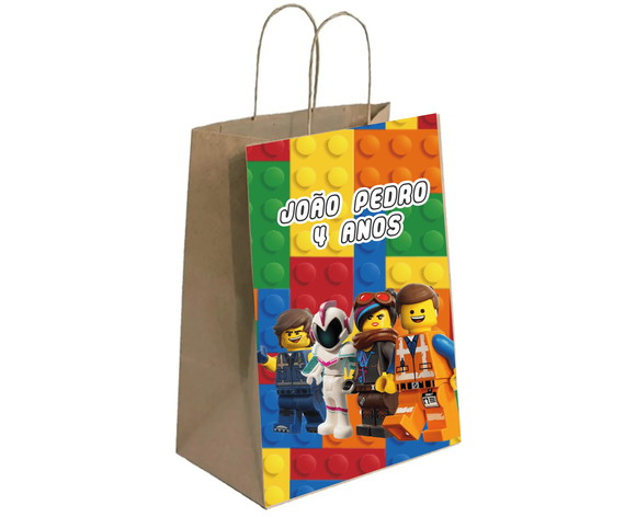 Sacola de Papel Personalizada Lego