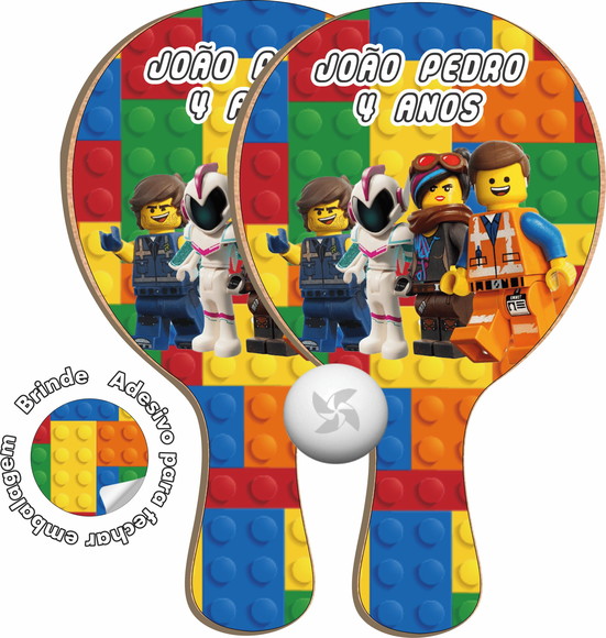Kit Raquetes Ping Pong - Lego