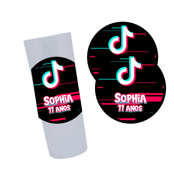 Adesivo Copo Tiktok