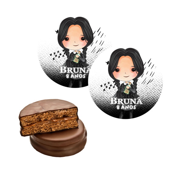 Rótulo Alfajor Wandinha