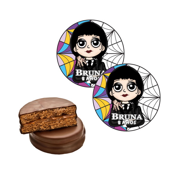 Rótulo Alfajor Wandinha